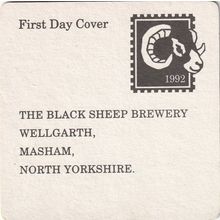 BEER MAT - BLACK SHEEP BREWERY - FIRST DAY COVER - (Cat 001) - (1992)
