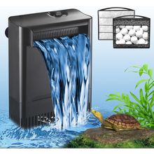 Turtle Tank Filter Aquarium Filter Power Adjustable 30-55 Gal. 290GPH Large Inte