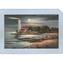 CT New London Lighthouse Postcard New London Ligththouse lighthouse_box1, ~79