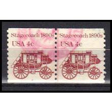 Used 1898A 4c Stagecoach Fine CNP Left 4 PA0325