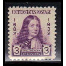 724 3c William Penn Fine Plus MNH O3399