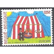 Belgique 2002 Michel 3119 Neuf ** Cote (2008) 2.50 Euro Europa CEPT Le cirque