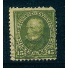 Used 284 15c Henry Clay Average Vertical Watermark NA1165