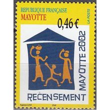 Mayotte 2002 Yvert 132 Neuf ** Cote (2017) 2.00 € Recensement