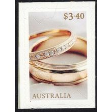 2025 CHERISHED CELEBRATIONS, $3.40 WEDDING RINGS, MNH SELF-ADHESIVE STAMP.