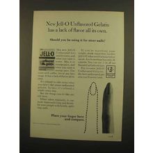1965 Jell-O Unflavored Gelatin Ad - Lack of Flavor