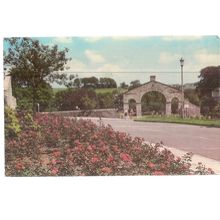 ABBOT HALL ENTRANCE & CASTLE, KENDAL, CUMBRIA used postcard. 1978 pm =