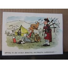 QUIET CAMPING, SCOTLAND humour. .unused postcard by Colourmaster #