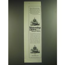 1974 Macmillan Novel Advertisement - Watership Down by Richard Adams