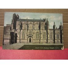 ROSSLYN CHAPEL, ROSSLIN, MIDLOTHIAN, SCOTLAND used antique postcard 1911 pm =
