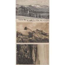 Sonnenberg Switzerland Hotel 3x Postcard s incl RPC WW1
