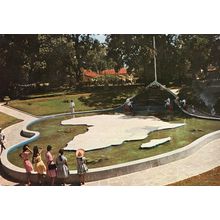 Uhuru Fountain Mombasa 1960s Kenya Postcard