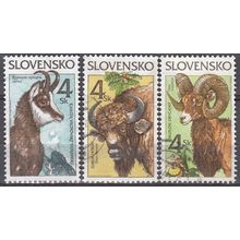 Slovensko 1996 Michel 257 - 259 O Cote (2009) 0.90 € Animaux de la forêt