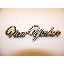 1965 CHRYSLER NEW YORKER GLOVEBOX DOOR EMBLEM OEM #2571615
