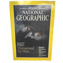 National Geographic Magazine October 1995 Threatened by War Vintage b