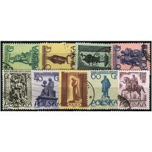 1955/1956 9 different values - #1072 fine used (o)