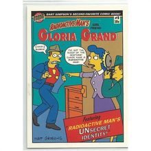 SIMPSONS ' RADIOACTIVE MAN # 9 ' PROMO card ( 1993 )