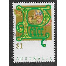 AUS 1993 $1.00 'CHRISTMAS -PEACE' FINE USED (EBID66-597)