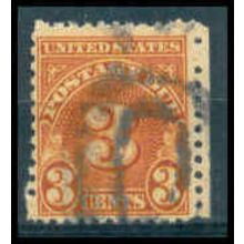 Used J82 3c Postage Due Just Clears WA1371