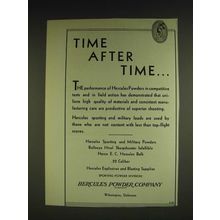 1932 Hercules Powder Company Ad - Time after time