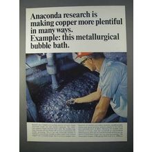 1966 Anaconda Copper Ad - Metallurgical Bubble Bath