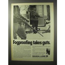 1970 Bausch & Lomb Scope Ad - Fogproofing