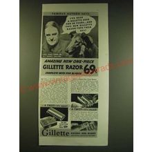 1938 Gillette Razors and Blades Ad - Albert Payson Terhune