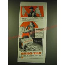 1938 Nabisco Shredded Wheat Ad - Mother, Nourish those growth years carefully
