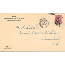 East Kelowna, BC split ring cancel 1946, RF C