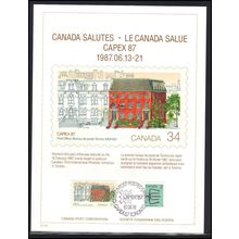 Card Event Cancel 87-06-19 Canada 2 Stamps CAPEX '87 Box0069