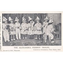 Manchester Alexandra Clown Pierot Troupe Cinderella 1915 War Antique Postcard