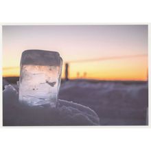 Ice Cube As Funny Face German Snowman Award Photo Germany Postcard