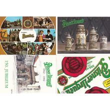German Polish Beer Drinking Alcohol Advertising Drunk Pilsner Postcard 8x Bundle