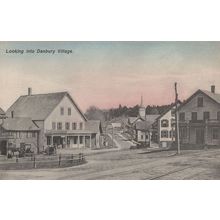 Danbury Village Alba Cigarette Advertising Connecticut USA Postcard