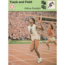 Wilma Rudolph Track & Field Olympic Games Card