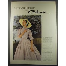 1956 Celanese Acetate Ad - Fabric by American Silk Mills in dress by Robertalee
