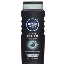 New Nivea Men Deep Active Clean Charcoal Body Wash (16.9oz)