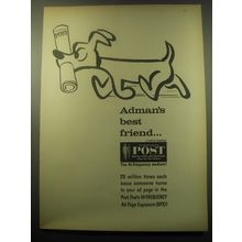 1959 Saturday Evening Post Magazine Ad - Adman's best friend