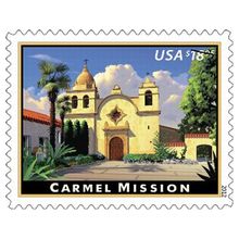 Carmel Mission 18.95 Express Mail Single Postage Stamp Scott 4650