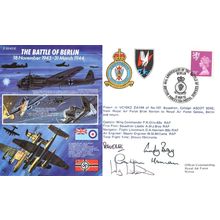 Battle Of Berlin Germany RAF Norton Gatow Berlin Flown WW2 5x MULTI Hand Signed