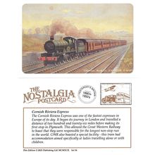 Railway Art Postcard Cornish Riviera Express GWR Star 4-6-0 Loco - Nostalgia