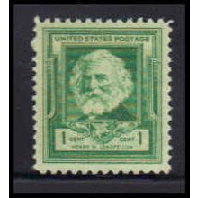 864 1c Henry Longfellow Fine MNH KA2571