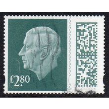GB 2024 King Charles Definitive - Green M24L, MAIL £2.80 Used