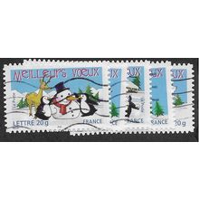 FRA 2005 (SET) CHRISTMAS AND NEW YEAR'(5v) FINE USED (EBID56-103)