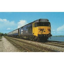 Fifty Class Monarch 50010 Train By Liverpool River Exe Postcard