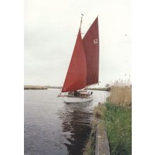 South Walsham Boat Norfolk Limited Edition Postcard