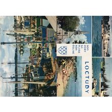 Loctudy Son Port Sa Plage Son Eglise Fishing Boat 2x Postcard