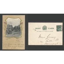 GB Postcard Piccadilly Circus, London, Undivided Back Posted 1903