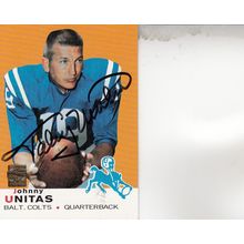 JOHNNY UNITAS 2000 AUTOGRAPHED BALTIMORE COLTS HOF SB CHAMPION MVP QUARTERBACK