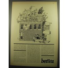 1960 Berlitz School Ad - The man from Berlitz goes to the Turkish Bath